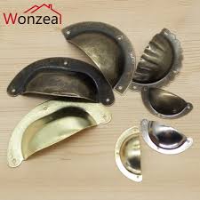 Cosmas 4390bab brushed antique brass cabinet pull Shell Furniture Cabinet Pulls Drawer Handle Kitchen Cupboard Door Cabinet Knobs Cup Antique Brass Yellow Silver Buy At The Price Of 0 73 In Aliexpress Com Imall Com
