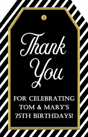 60th Birthday Thank You Gifts Personalized Black And White Thank You Tags Printable Tags For Favors 60th Birthday Tag Anniversary Tags Graduation Tag Wine Tag 112017 Thank You Tag Printable Birthday Tags Printable Tags