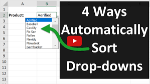 When you are organizing data for your company in a spreadsheet using microsoft excel, you do not have to manually edit the information, if you want to sort it alphabetically. How To Sort Drop Down Lists Automatically In Excel Excel Campus