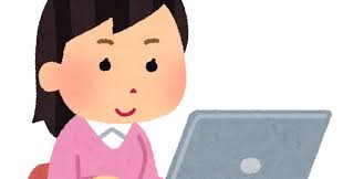 私服で働く人のイラスト（女性） | かわいいフリー素材集 いらすとや