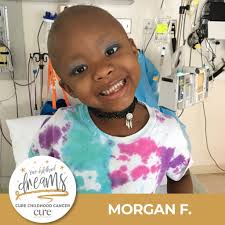 Our 4-year-old daughter, Morgan, was diagnosed with AML (acute myeloid  leukemia). Treatment was to consist of 5 months of chemo, but after 4  months, Morgan went to be with Jesus because her