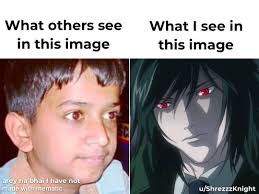 We are NOT the same bro... (Those who don't know, this guy is Mikami from  Death Note, who trades off for Shinigami eyes) : r/SaimanSays