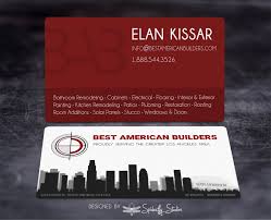 Our objective is to provide you with best quality services in affordable prices. Best American Builders Business Cards Spiderfly Studios