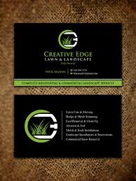 These professionals landscaping are capable of doing more than just mowing and watering the lawn, they are actually capable of doing other tasks since they were trained to understand the land area and the concept of spatial. Bold Serious Landscape Business Card Design For A Company By Sandaruwan Design 18012717