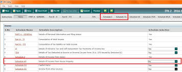 Customise Itr How To Remove Schedules Not Applicable To You