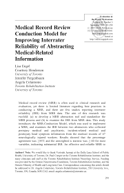 Pdf Medical Record Review Conduction Model For Improving