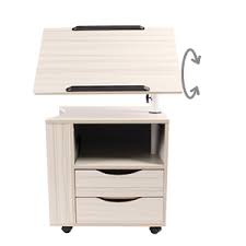 Wheels And Open Shelf Black Walnut Emall Life Functional Swivel Bedside Table Adjustable Wooden Nightstand With Drawers Bedside Tables Furniture Lebanon shaker work table has wooden wheels; drawers bedside tables furniture