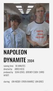Some information and/or images in this header may be provided either partially or in full from the movie database. Alternative Movie Poster Napoleon Dynamite Film Posters Minimalist Movie Posters Minimalist Dynamite Movie