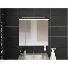 Peut être placée à la hauteur souhaitée de la salle de bain, du couloir ou de l'entrée. Armoire A Pharmacie Salle De Bains Avec Miroir 80 Cm Blanche L 80x L 20 X H 72 Cdiscount Maison