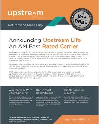 The better business bureau or (bbb) helps consumers find businesses and charities they can trust by issuing ratings and allowing am best is a credit rating agency that focuses on the insurance industry. Upstream Life Insurance Company Home Facebook