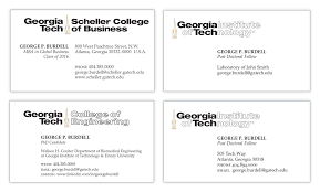 A business card should have: Student Business Cards Licensing Trademarks