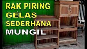 Rak Piring Dan Gelas Sederhana Youtube
