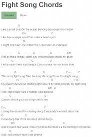 Play this song with the regular shapes of the chords given in this song or use the ones that can be heard on the recording: Acoustic Guitar Chords That Is The Best Acousticguitarchords Fight Song Chords Guitar Chords For Songs Ukulele Chords Songs