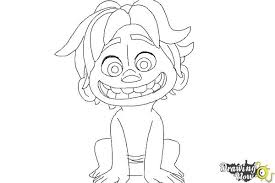 Draw outlines for eyes, nose & lips. How To Draw Spot From The Good Dinosaur Drawingnow