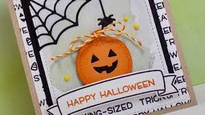 Halloween cards to make with toddlers. How To Make A Simple Halloween Card Youtube