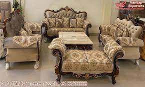 Quality living room furniture modern l shaped fabric corner sectional sofa set design couches for living room with chaise longue ottoman with free worldwide shipping on aliexpress mobile. Classy Teakwood Drawing Room Sofa Set Mandap Exporters