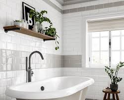 Similar to a diagonal pattern, chevron stripe tile work visually elongates the space, adding a sense of depth. Metro Bathroom Wall Tile Bathroom Wall Tile Bathroom Tile Designs Tile Bathroom