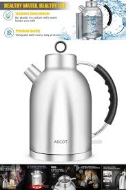 2019 Editors Picks Electric Kettles 12 Best Non Toxic Tea Kettles Bps Bpa Plastic Free Stainless Steel Glass Water Kettles Health Safety Hellofoods Coffee Gifts Coffee Accessories Tea