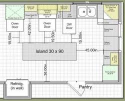 Kitchen Layout With Island Blueprint 42 Trendy Ideas Kitchen Layouts With Island Kitchen Island Dimensions Kitchen Designs Layout