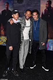 He met his idol will smith, who called him the new fresh prince. Will Smith Is A Proud Papa As He Brings Sons Jaden And Trey To Bad Boys For Life Hollywood Premiere Daily Mail Online