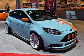 Custom Ford Focus St At Sema Las Vegas Ford Focus Ford Focus St Ford Fiesta St
