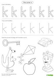 letter k worksheet 1
