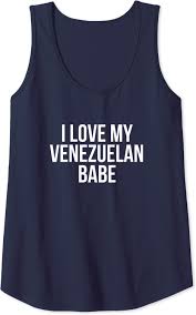 Amazon.com: I Love My Venezuelan Babe Camiseta sin mangas : Ropa, Zapatos y  Joyería