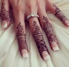Image About Nails In Henna By H On We Heart It Finger Henna Mehndi Designs For Fingers Engagement Mehndi Designs