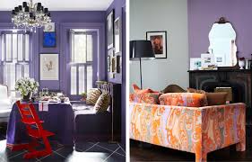 All that orange and aqua…be still my heart! Purple Color Interior Trend