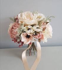 This diy has everything you need to make an easy, yet stunning, wedding bouquet. Pin By Oksana Tishenko On Wedding Ideas Flower Bouquet Wedding Silk Wedding Bouquets Blush Wedding Flowers Bouquet