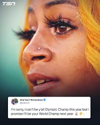 Sha'Carri Richardson is already focused