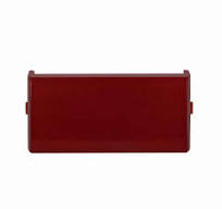 Eaton E30KG12 E30 pushbutton operator lens, E30 series, Square  Multifunction Pushbutton Operator Lens, Type G, Red actuator, Legend: ON,  3/16 In high
