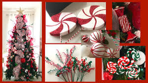 Candy canes are cool and tasty christmas symbols that always remind of the holidays and bring a strong christmas feel. Candy Cane Theme Christmas Tree Diy Candy Cane Ornaments Youtube
