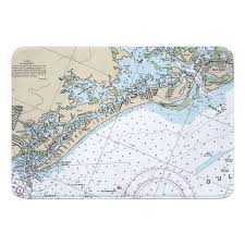 fl estero island fort myers beach fl nautical chart memory foam bath mat