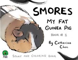 Animated black and white guinea pig. Smores My Fat Guinea Pig Story And Coloring Book Chen Catherine 9781954538009 Amazon Com Books