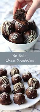 No Bake Oreo Truffles Oreo Truffles Oreo Truffles Recipe Food Processor Recipes