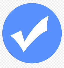 علامة الصح الزرقاء في الانستقرام hd png download vhv