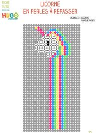Modele perle a repasser a imprimer cars. Licorne En Perles A Repasser