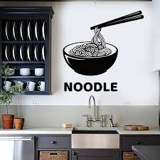 147 wallpapers and 351 scans. Noodle Wall Decal Oriental Food Japanese Restaurant Cafe Kitchen Interior Decor Logo Door Window Vinyl Stickers Wallpaper E790 Wall Stickers Aliexpress