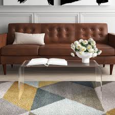 Zimlay modern iron, acrylic and glass coffee table 56933. Acrylic Coffee Tables On Sale Wayfair