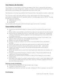 Club Treasurer Job Description How To Create A Club Treasurer Job Description Download This Job Description Template Job Description Professional Templates