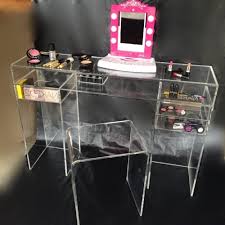 Acrylic Custom Vanity Desk Any Size Custom Design Acrylic Furniture Decor Vanity Desk Custom Vanity