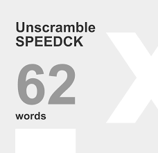 The word unscrambler will now check for words which can be created from your given letters. Á… Unscramble Speedck 62 Words Unscrambled From Letters Speedck