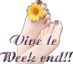 Gif mot animé bon week-end 01
