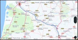 Par voie aérienne, décalage horaire, information sur l'itinéraire, durée la distance à vol d'oiseau entre toulouse et bordeaux est de 212 kilomètres. What Is The Driving Distance From Bordeaux To Toulouse Midi Pyrenees France Google Maps Mileage Driving Directions Flying Distance Fuel Cost Midpoint Route And Journey Times Mi Km