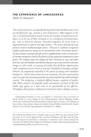 A lack of law and order; Https Www Jstor Org Stable 10 1525 Nclr 2007 10 3 415