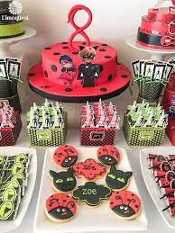 Ladybugs Birthday Party Ideas Photo 11 Of 14 Miraculous Ladybug Party Ladybug Birthday Party Ladybug Cakes