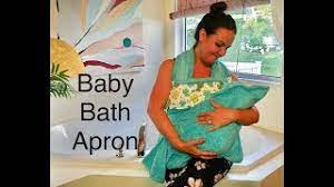 How to make a bath towel apron take your towel and lay it out flat on a table. Baby Bath Apron Youtube