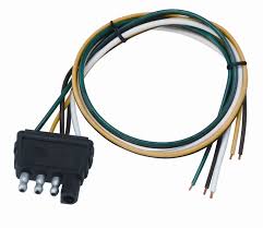 Tirol 4 way flat trailer wire harness extension connector plug with 36 inch cable length end. Wesbar 707286 4 Way Flat Wiring Connector Trailer End 18 In Wishbone Harness 18 In Ground Walmart Com Walmart Com