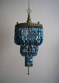 Pin By Pillowpia On Light Up Turquoise Chandelier Diy Chandelier Beaded Chandelier
